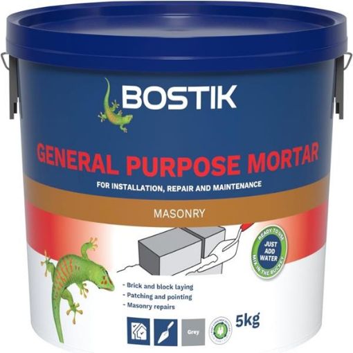 Picture of Bostik Cementone Grey General Purpose Mortar 5kg Tub Ready to Use