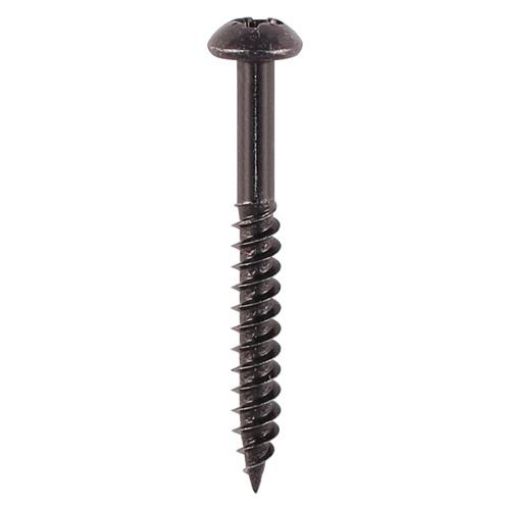 Picture of Timco Black Wood Screws 10x1¼" Box of 200 Round Head