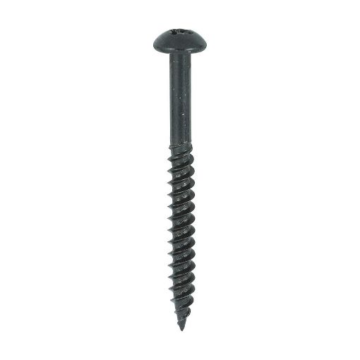 Picture of Timco Black Wood Screws 10x2" Box of 200 Round Head
