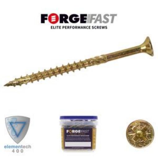 Picture of ForgeFix Elite Pozi Woodscrew 5.0x90mm Tub of 350