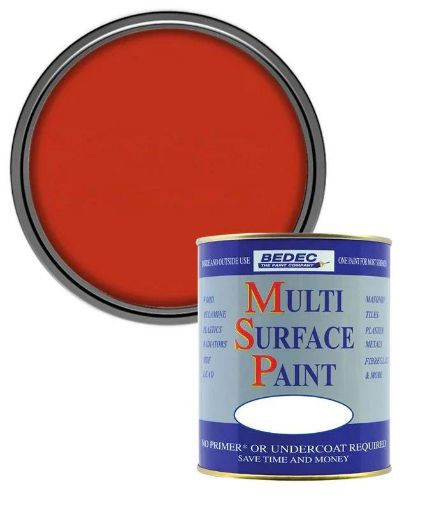 Picture of Bedec Red Cossack Multi-Surface Paint 2.5L Gloss Finish