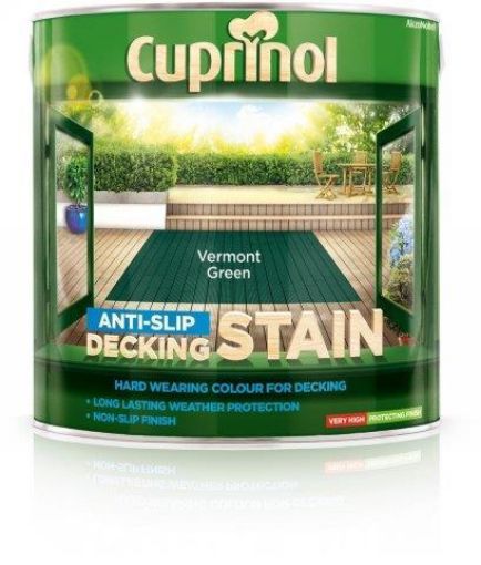 Picture of Cuprinol Vermont Green Anti-Slip Decking Stain 2.5L
