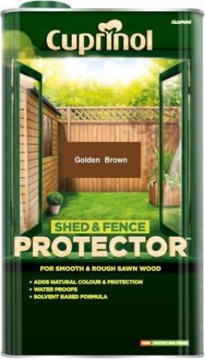 Picture of Cuprinol Shed & Fence Protector Golden Brown 5L