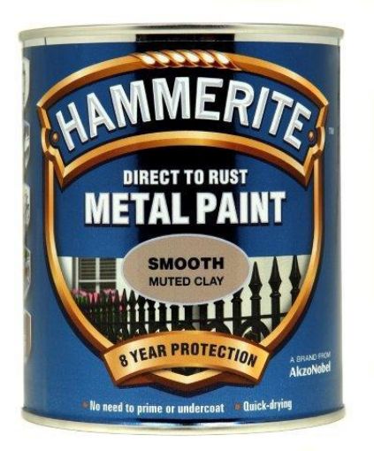 Picture of Hammerite Muted Clay Metal Paint 750ml Direct To Rust