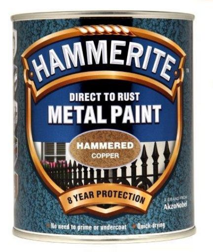 Picture of Hammerite Hammered Copper Metal Paint 750ml Direct To Rust