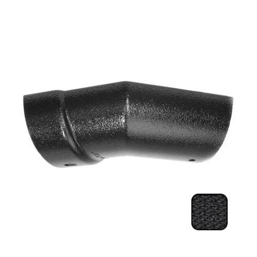 Picture of Alumasc Cast Aluminium Black Half Round Guttering 125mm 135 Degree External Angle