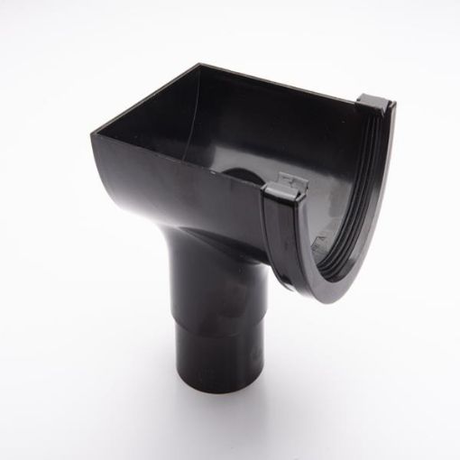 Picture of Brett Martin Roundstyle Black Stop End Outlet 112mm BR456B