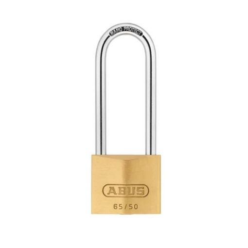 Picture of ABUS 65/40HB40 Brass Long Shackle Padlock 50mm with 2 Keys