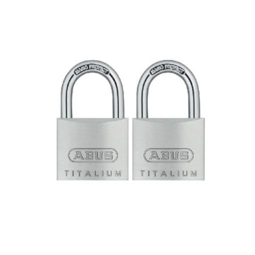 Picture of ABUS 64TI/40 Titalium Padlock 40mm Twin Pack with 2 Keys