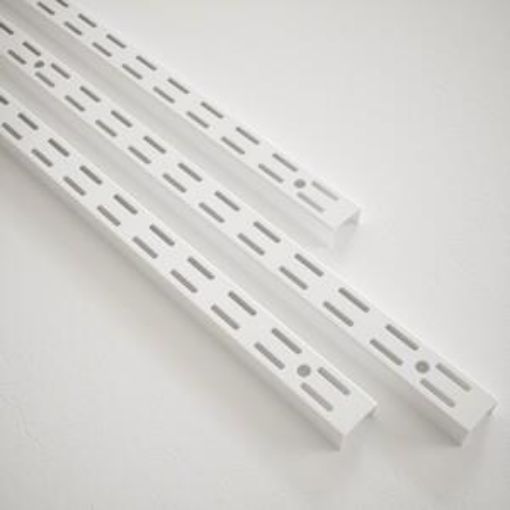 Picture of Rothley White Twin Slot Shelving Upright 425mm