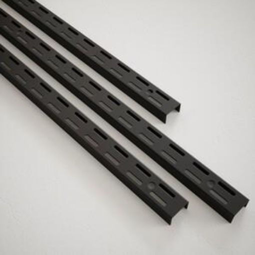 Picture of Rothley Black Twin Slot Shelving Upright 430mm