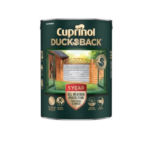 Picture of Cuprinol 5 Year Ducksback Herring Grey Shed & Fence Paint 5L
