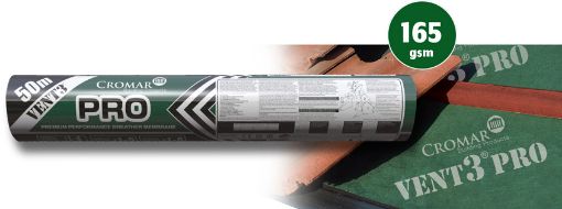 Picture of Cromar Vent3 Pro Green Breathable Roofing Membrane 50m x 1