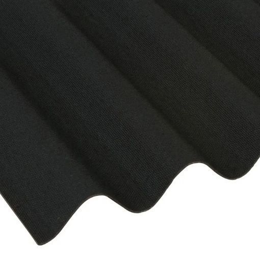 Picture of Ariel Coroline Black Bitumen Corrugated Roofing Sheet 950mm x 2000mm