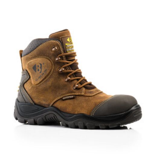 Picture of Buckbootz Bang Guardz S3 Brown Waterproof Safety Boots Size 10