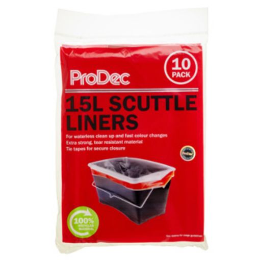 Picture of ProDec 15L Disposable Paint Scuttle Liners Pack of 10