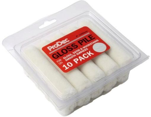 Picture of ProDec 4" Gloss Pile Mini Roller Sleeves - Pack of 10